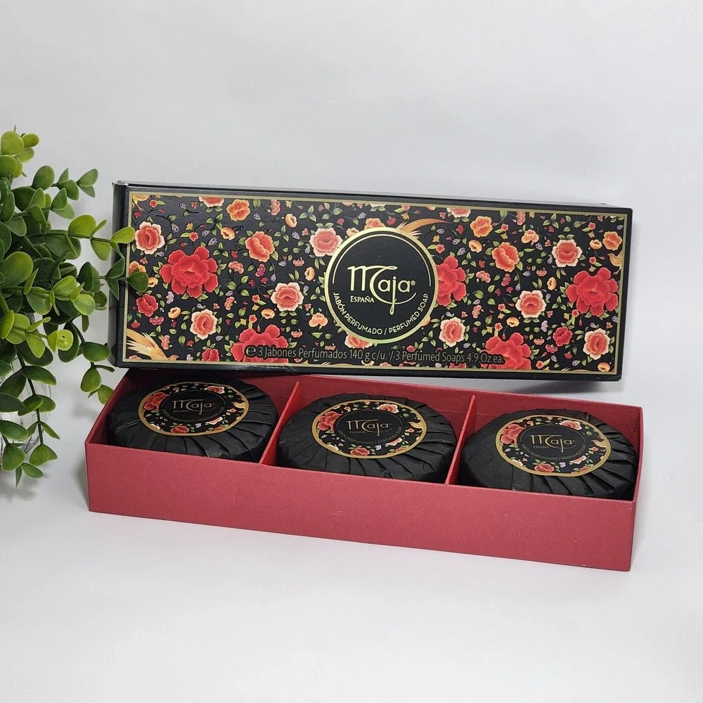 Maja Bath Soap Gift Box ~ 3 x 4.9 oz each ~ Classic Scent - Aroma Clasico